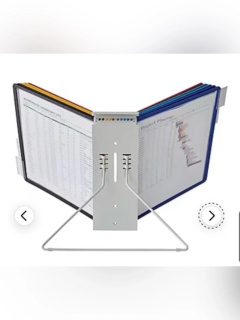 Instaview Multi-Color Desktop Reference File Holder - Home Office